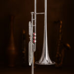 Valve Trombone in Bb – Chrome Brass with 3 Valves, Mouthpiece & Case