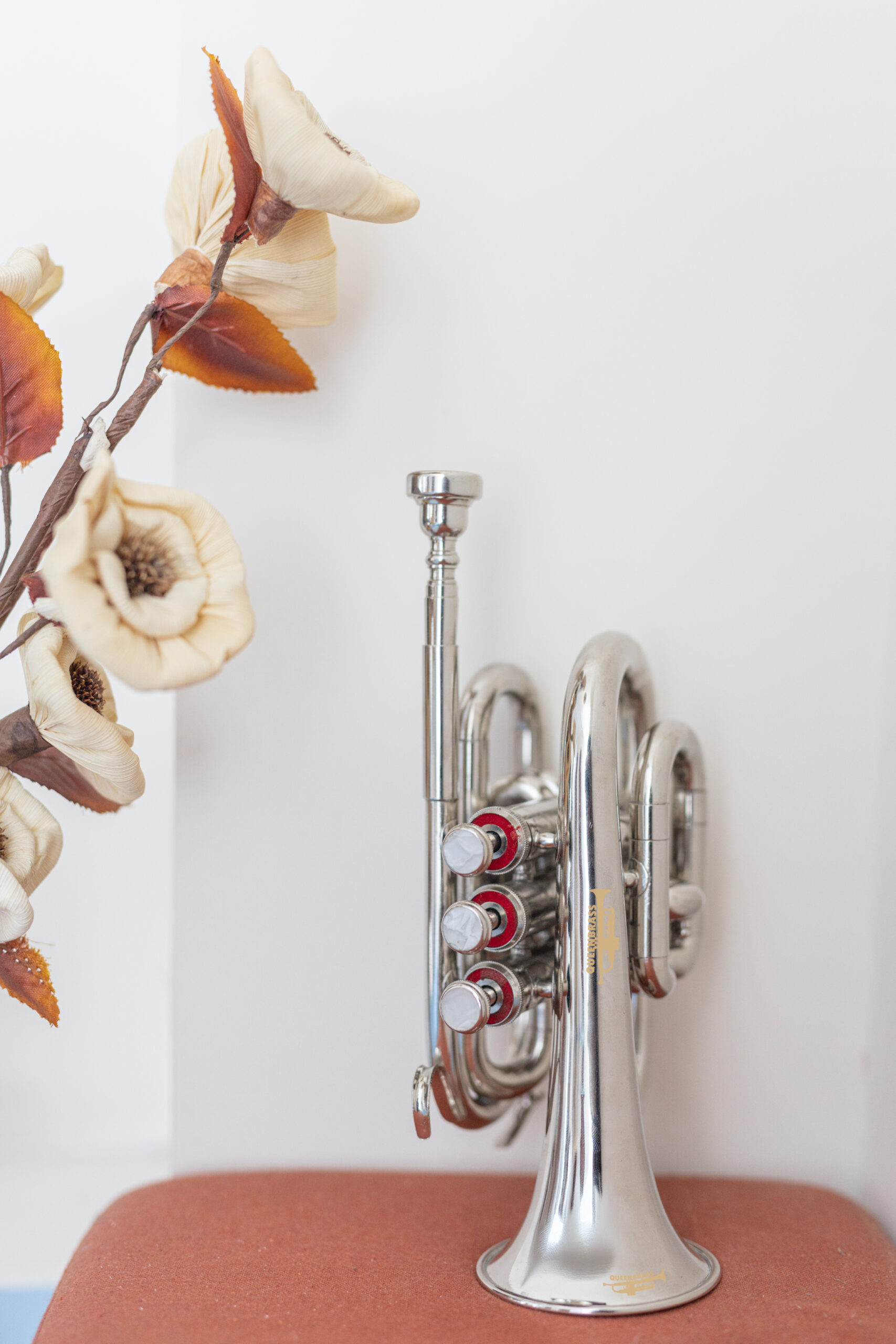 QueenBrass Pocket Trumpet – Bb Chrome Mini Brass