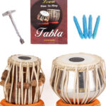 QueenBrass Steel Tabla Set – Complete Percussion Kit with Bayan & Dayan